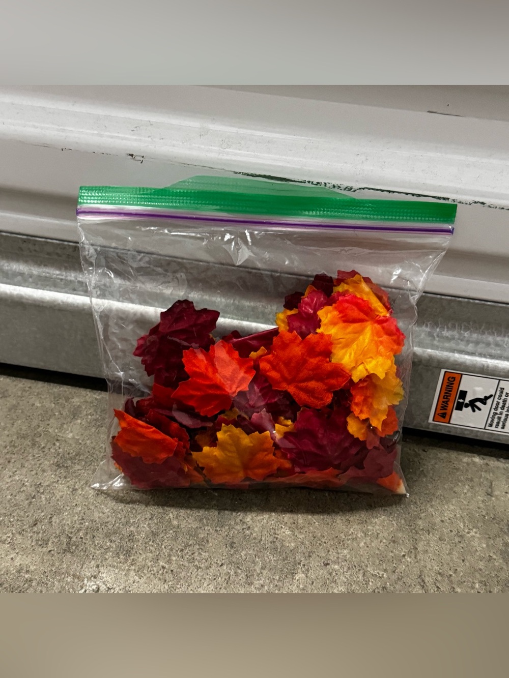 Autumn Assorted Fall Leaf Confetti - Red, Orange, Yellow